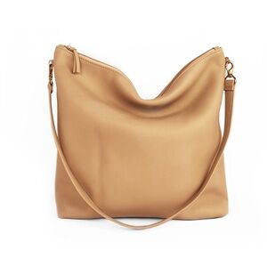 Primecut Tan Leather Hobo